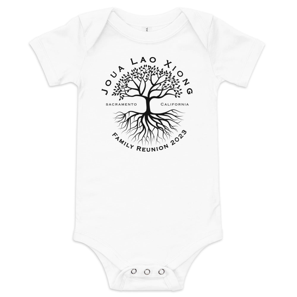 Family Reunion 2023-Tree Design-Baby short sleeve one piece