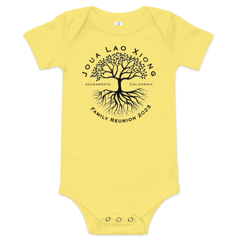 Family Reunion 2023-Tree Design-Baby short sleeve one piece