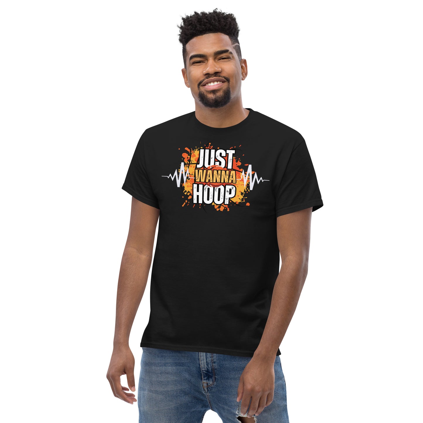 Just Wanna Hoop, Saelee Design, Men's classic tee