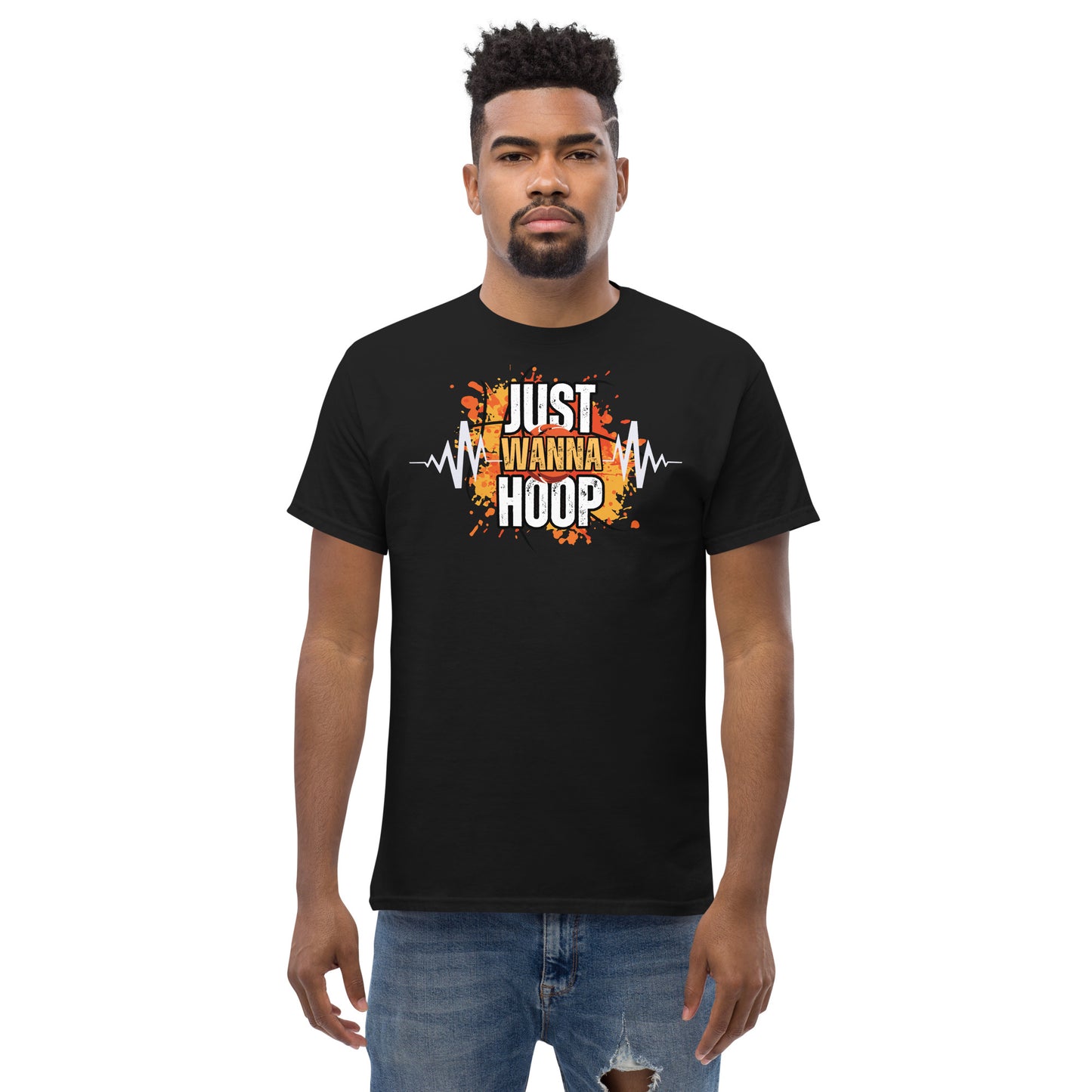 Just Wanna Hoop, Saelee Design, Men's classic tee