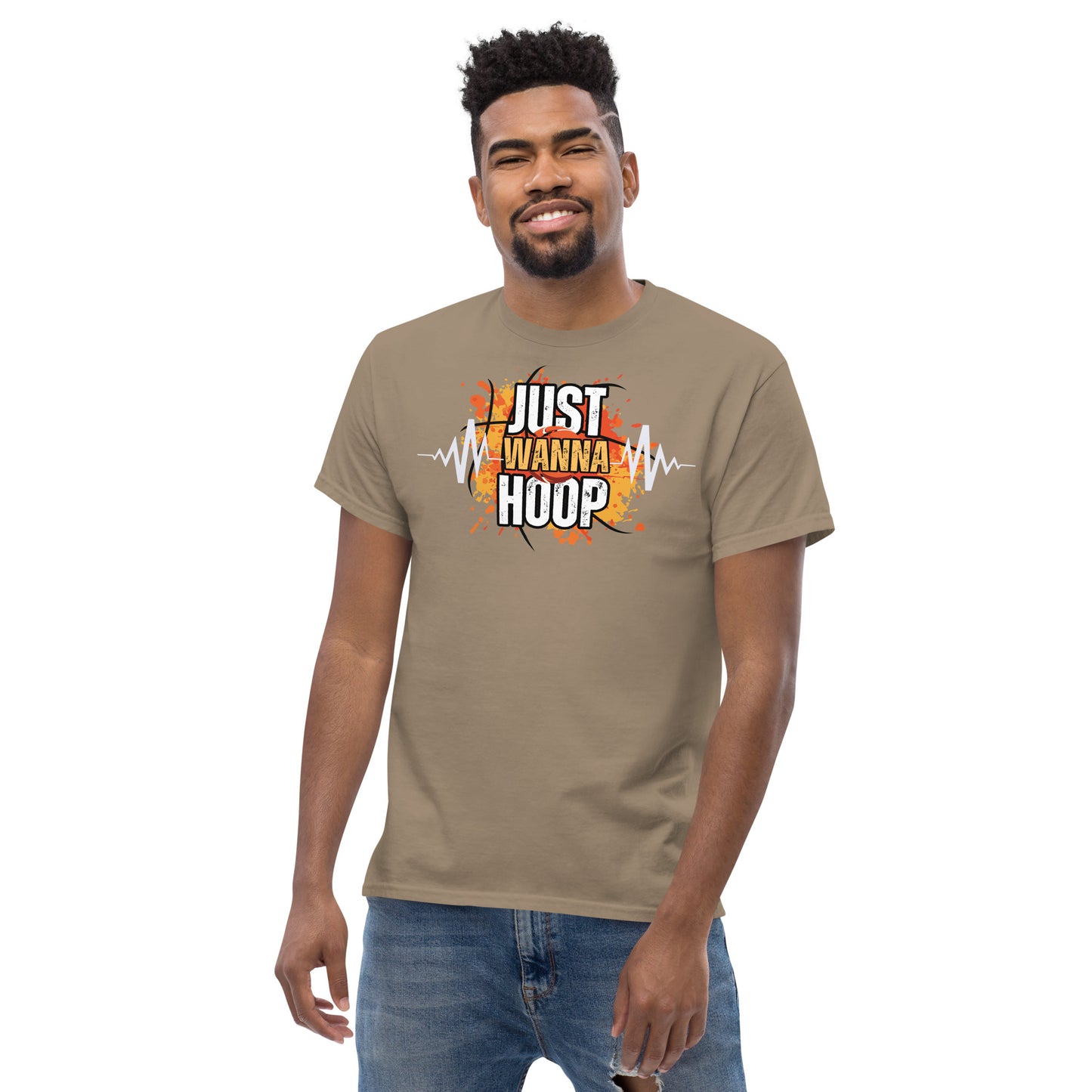 Just Wanna Hoop, Saelee Design, Men's classic tee