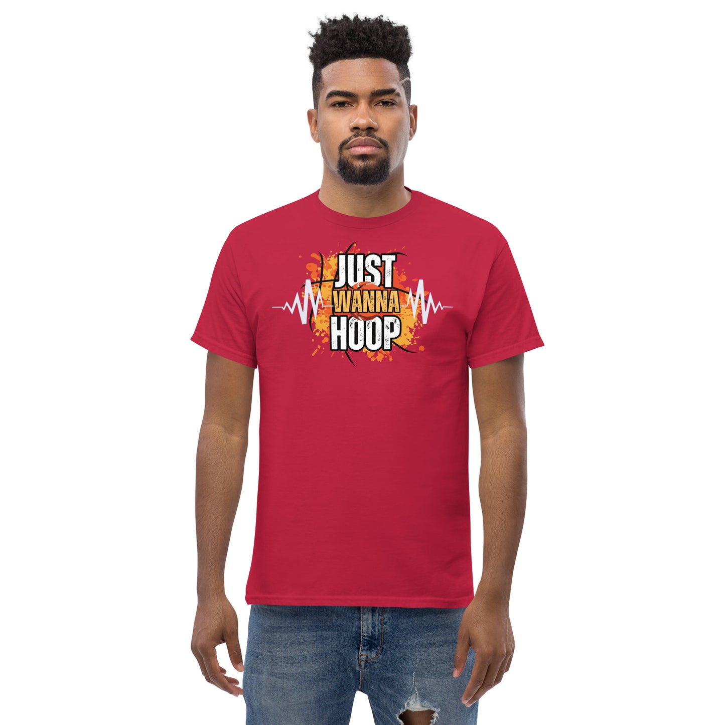 Just Wanna Hoop, Saelee Design, Men's classic tee