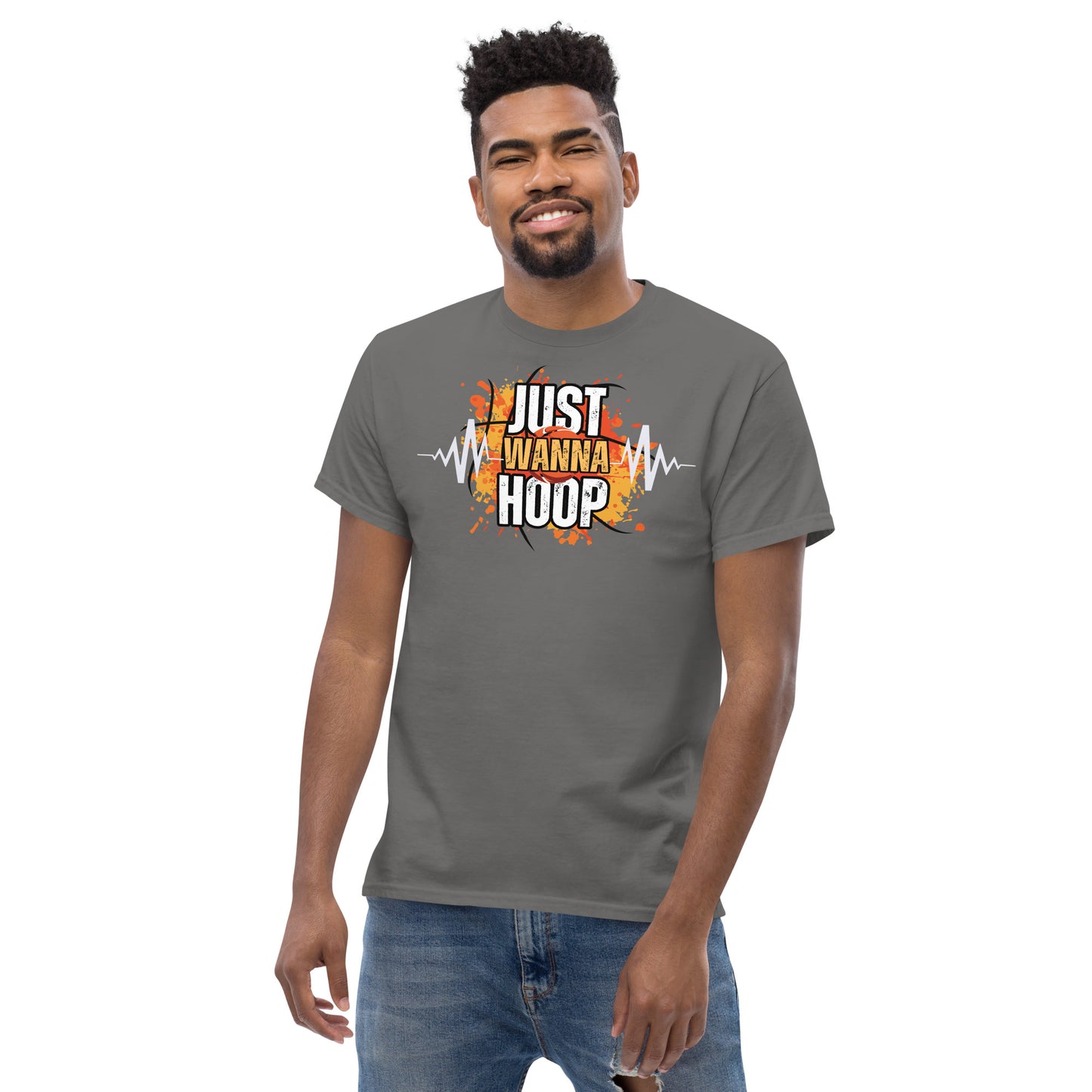 Just Wanna Hoop, Saelee Design, Men's classic tee