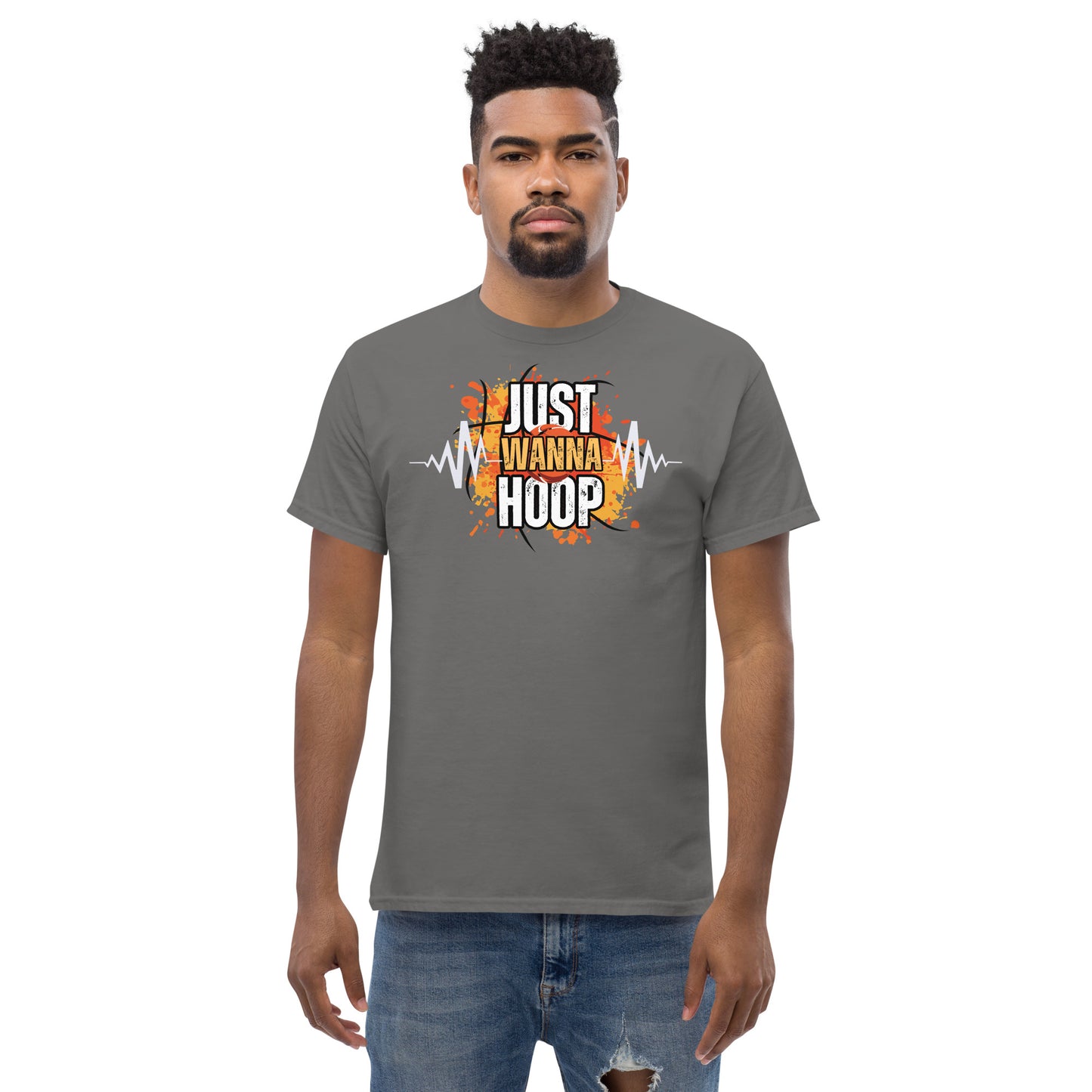 Just Wanna Hoop, Saelee Design, Men's classic tee