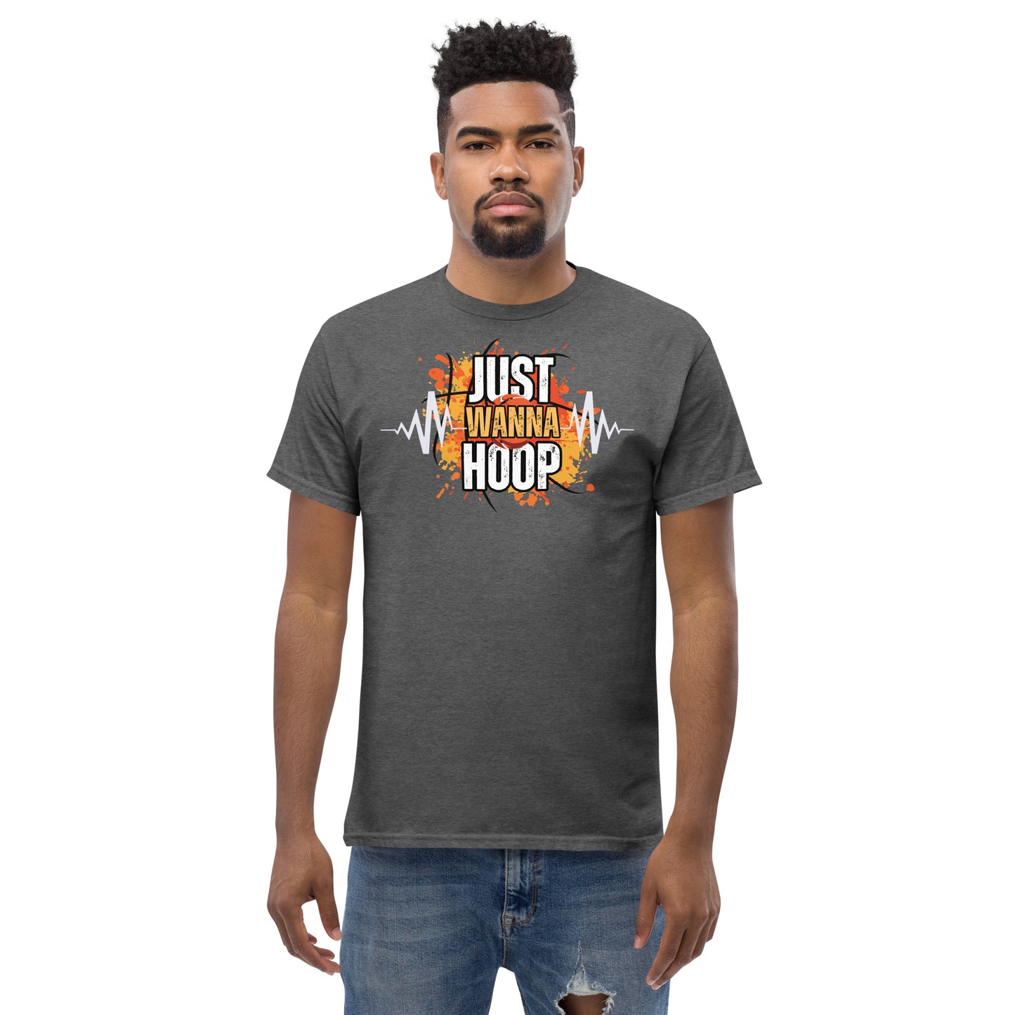 Just Wanna Hoop, Saelee Design, Men's classic tee