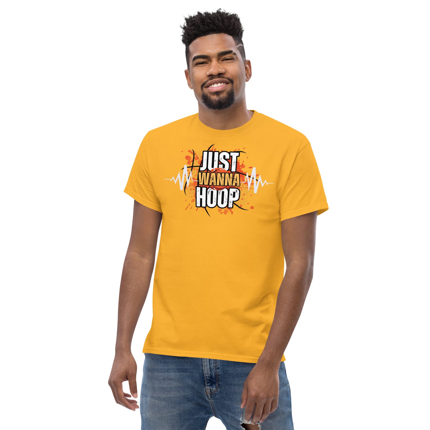 Just Wanna Hoop, Saelee Design, Men's classic tee