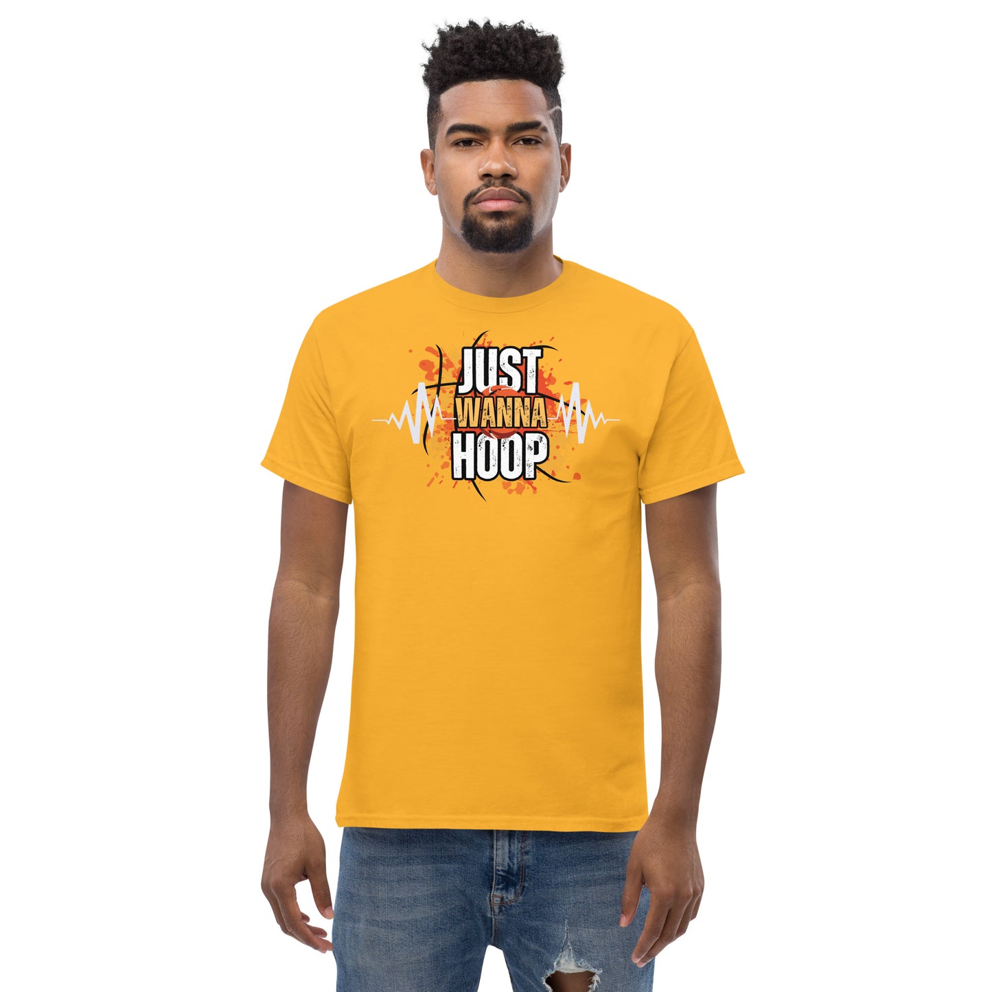 Just Wanna Hoop, Saelee Design, Men's classic tee