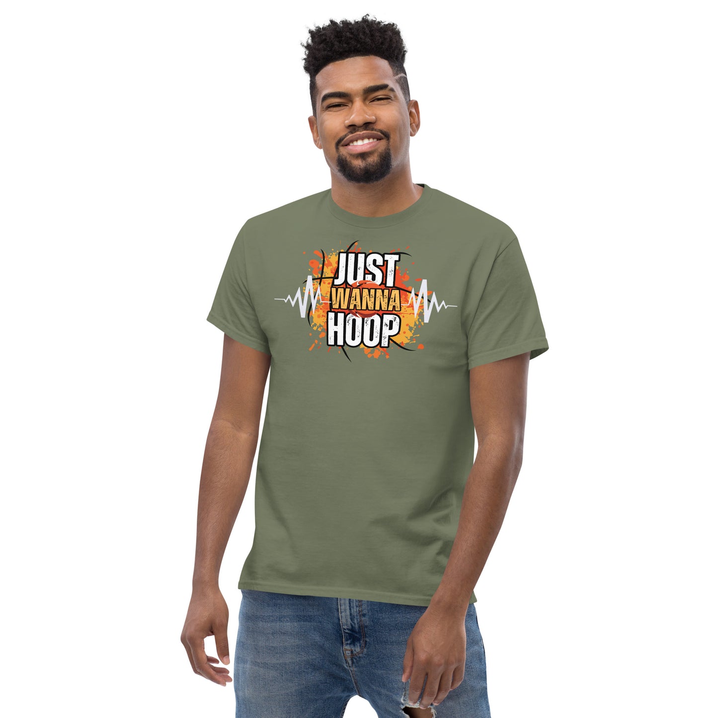 Just Wanna Hoop, Saelee Design, Men's classic tee