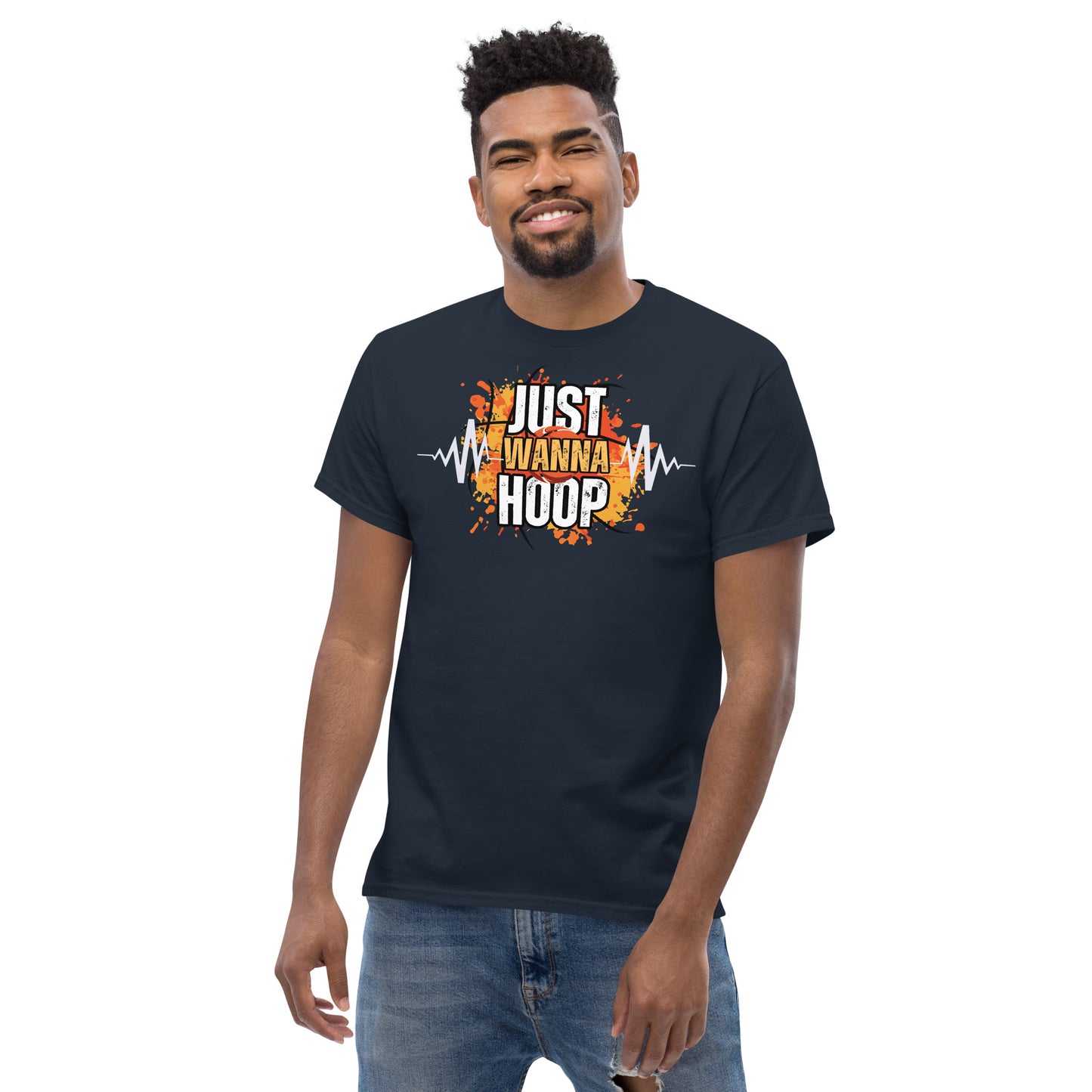 Just Wanna Hoop, Saelee Design, Men's classic tee