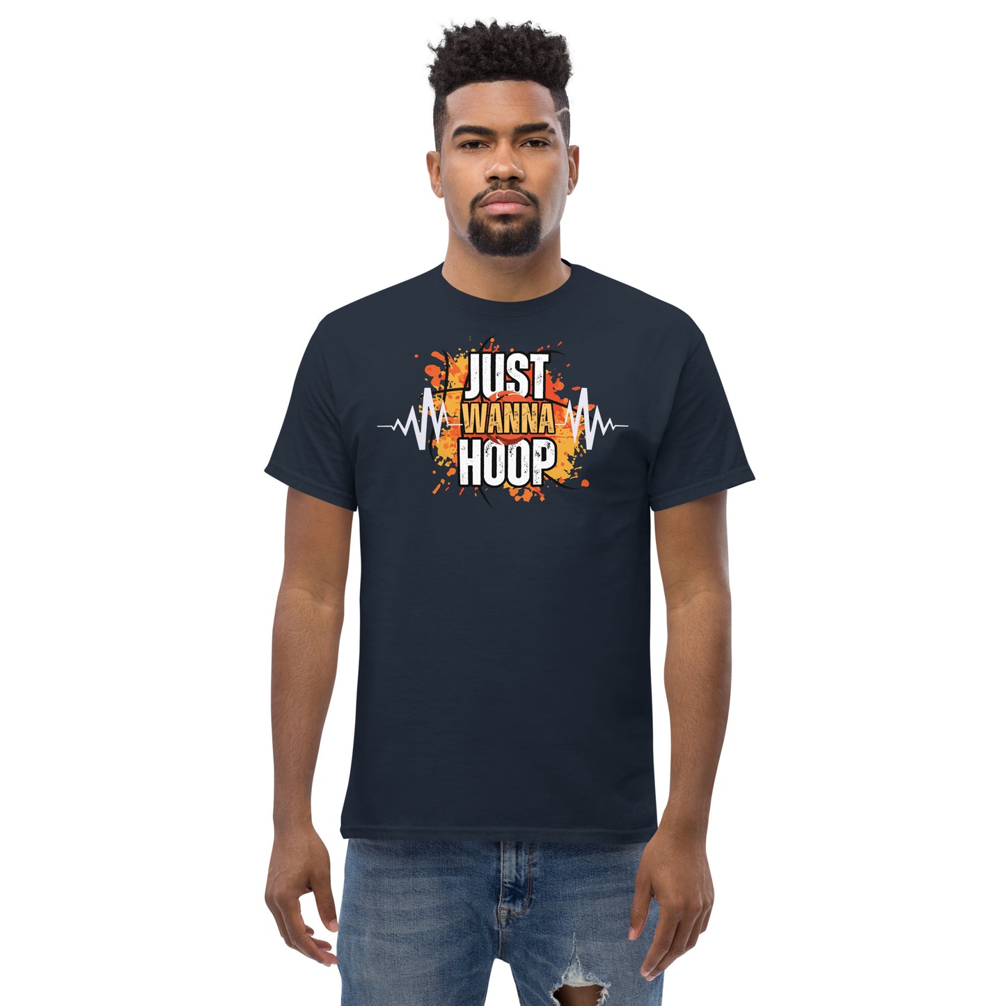 Just Wanna Hoop, Saelee Design, Men's classic tee