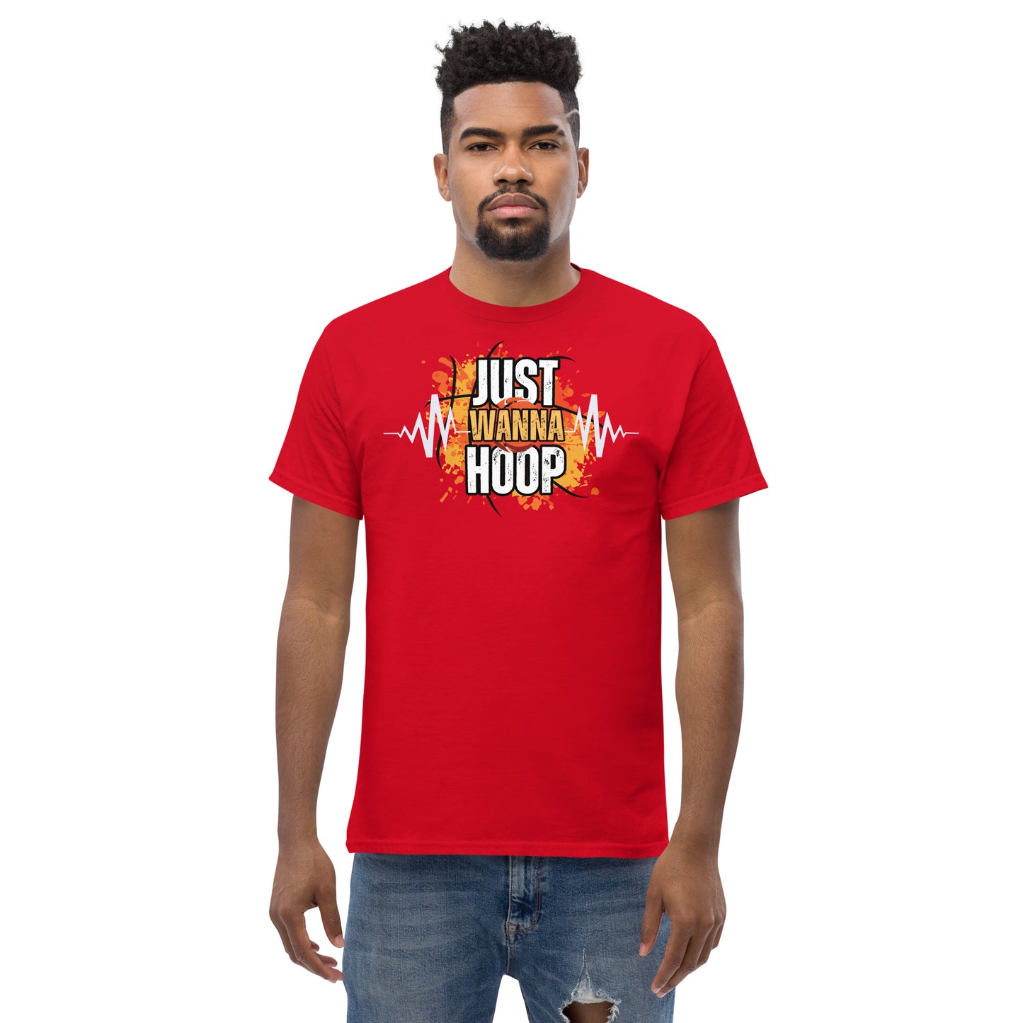 Just Wanna Hoop, Saelee Design, Men's classic tee