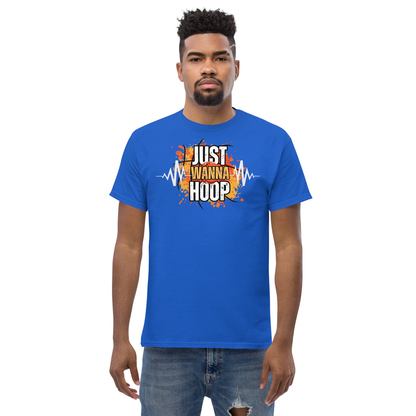 Just Wanna Hoop, Saelee Design, Men's classic tee