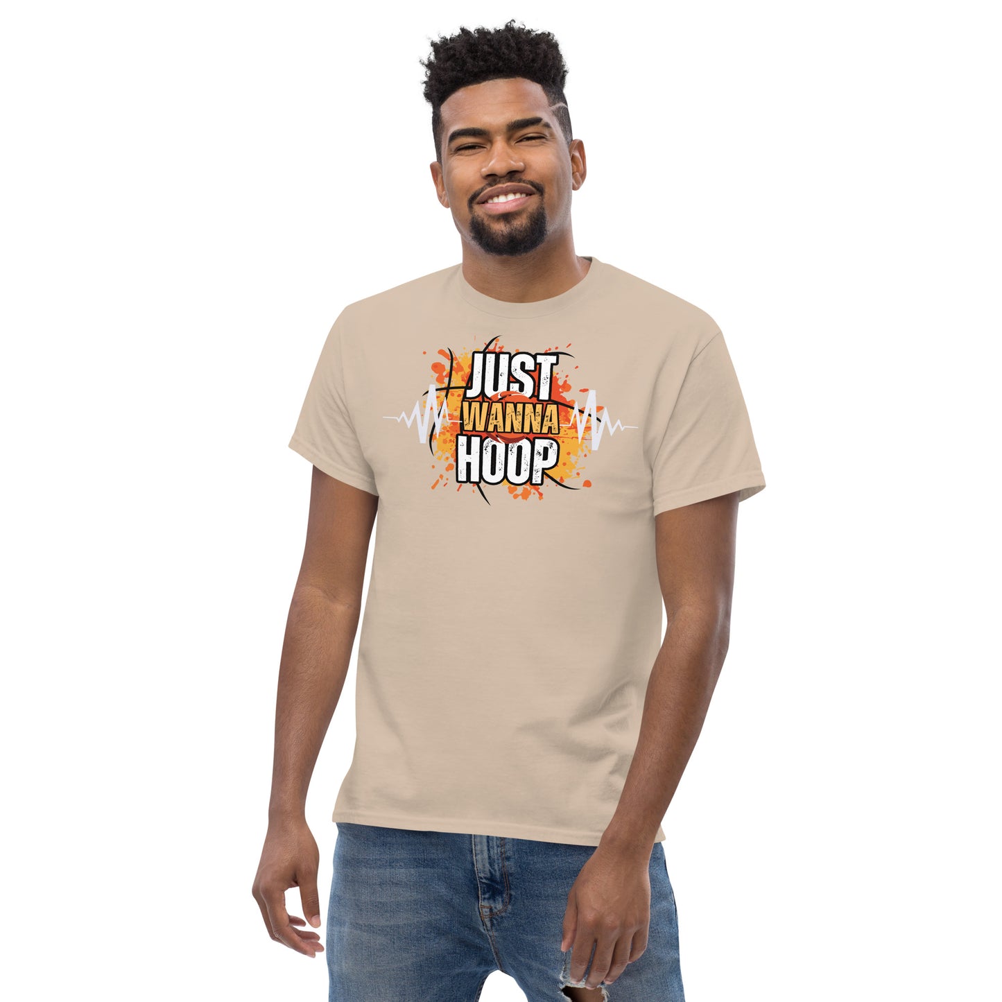 Just Wanna Hoop, Saelee Design, Men's classic tee