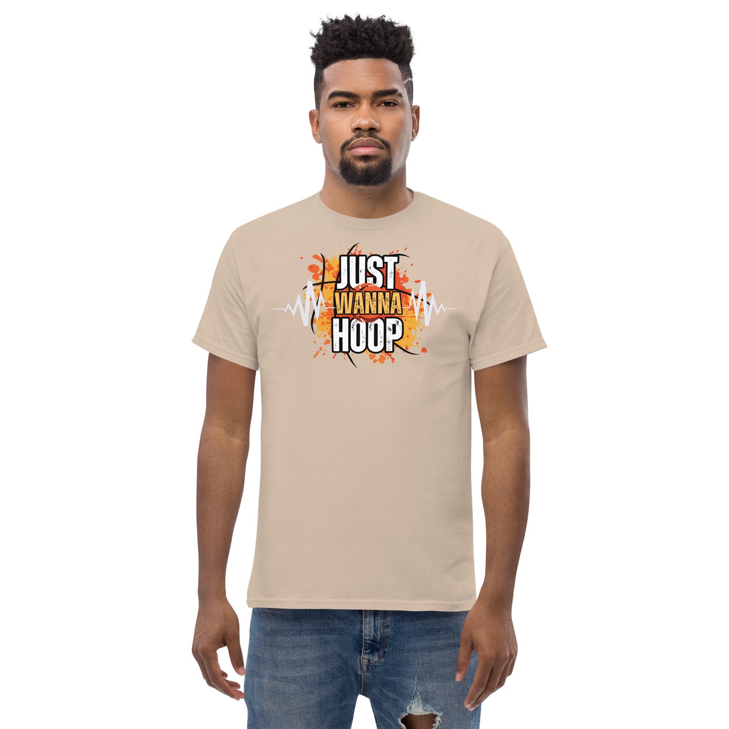 Just Wanna Hoop, Saelee Design, Men's classic tee