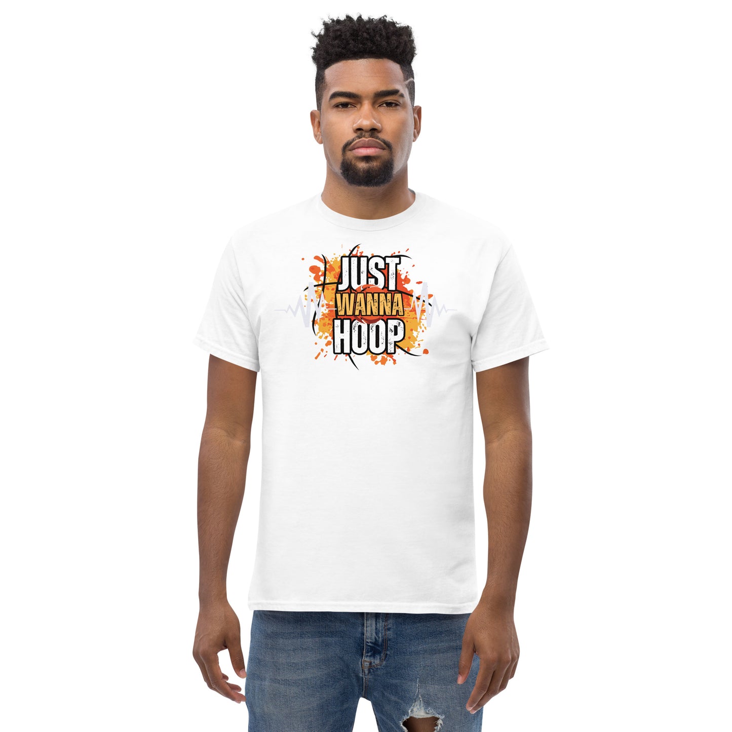 Just Wanna Hoop, Saelee Design, Men's classic tee