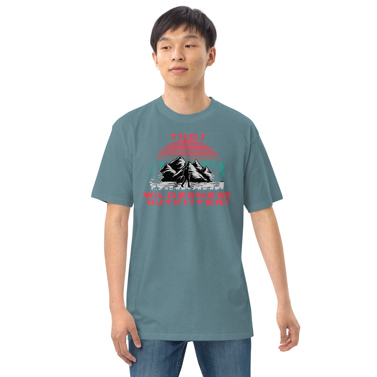 Thoj Wilderness Outfitters Hiker, Men’s premium heavyweight tee