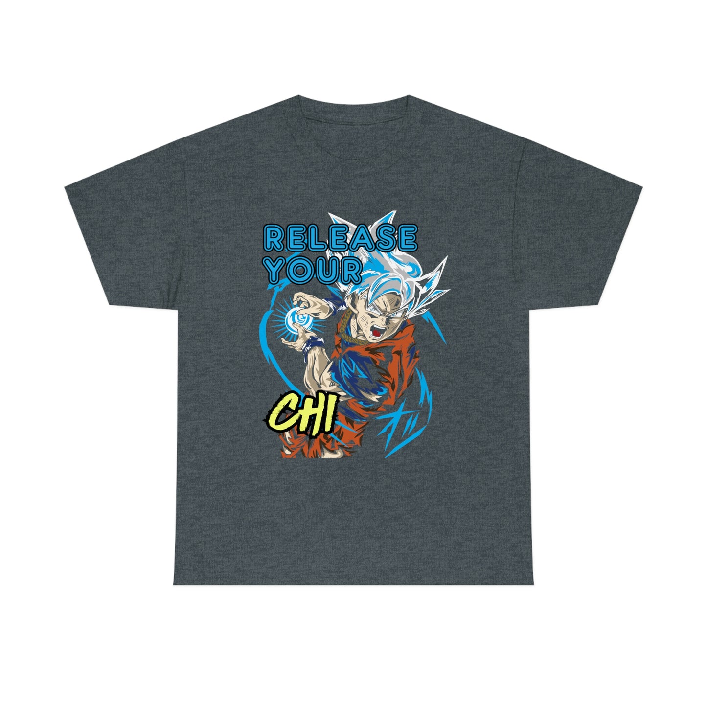 Release Your Chi, Goku Unisex Heavy Cotton Tee