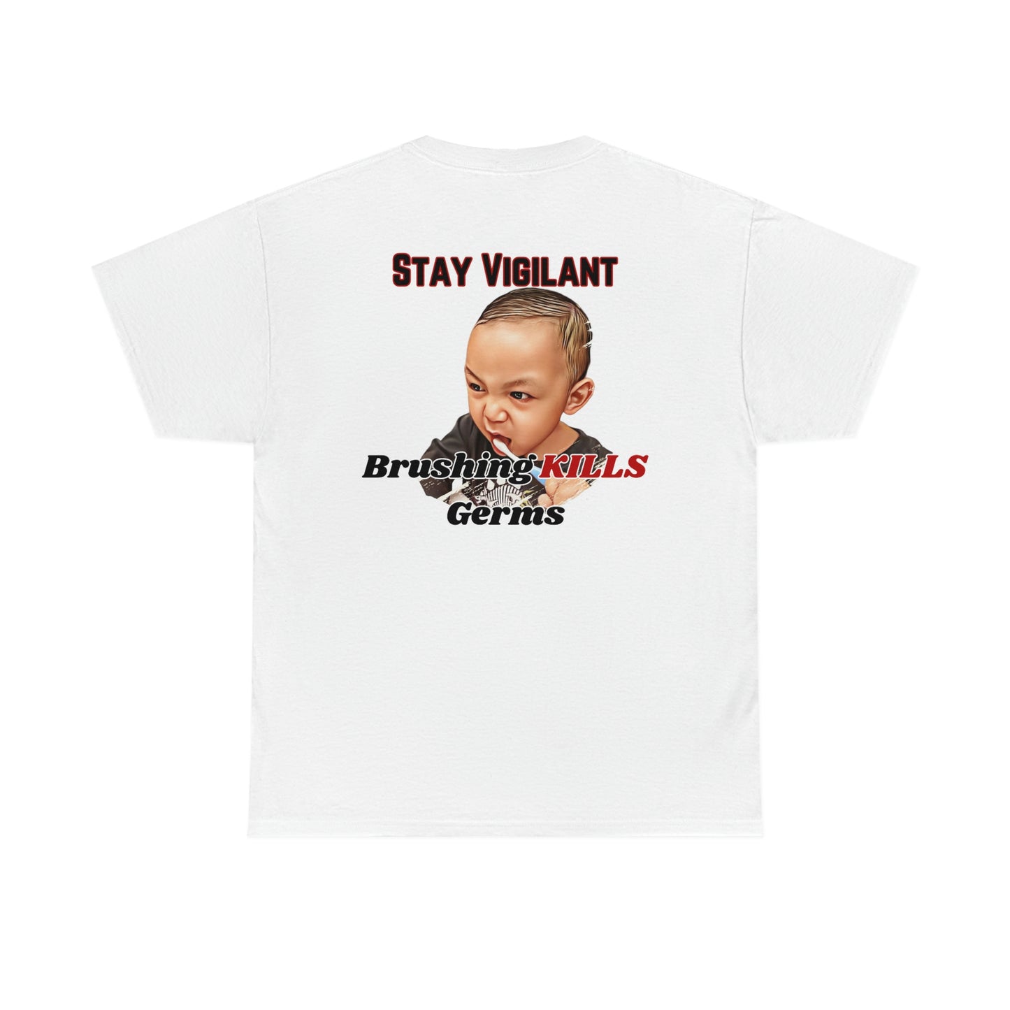 Stay Vigilant, Sawyer Brushing, Unisex Heavy Cotton Tee