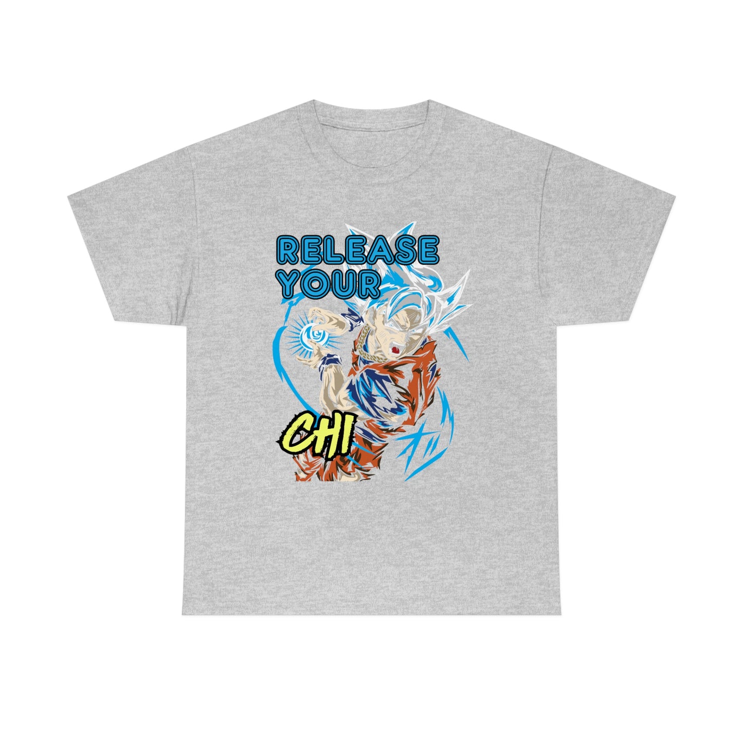 Release Your Chi, Goku Unisex Heavy Cotton Tee