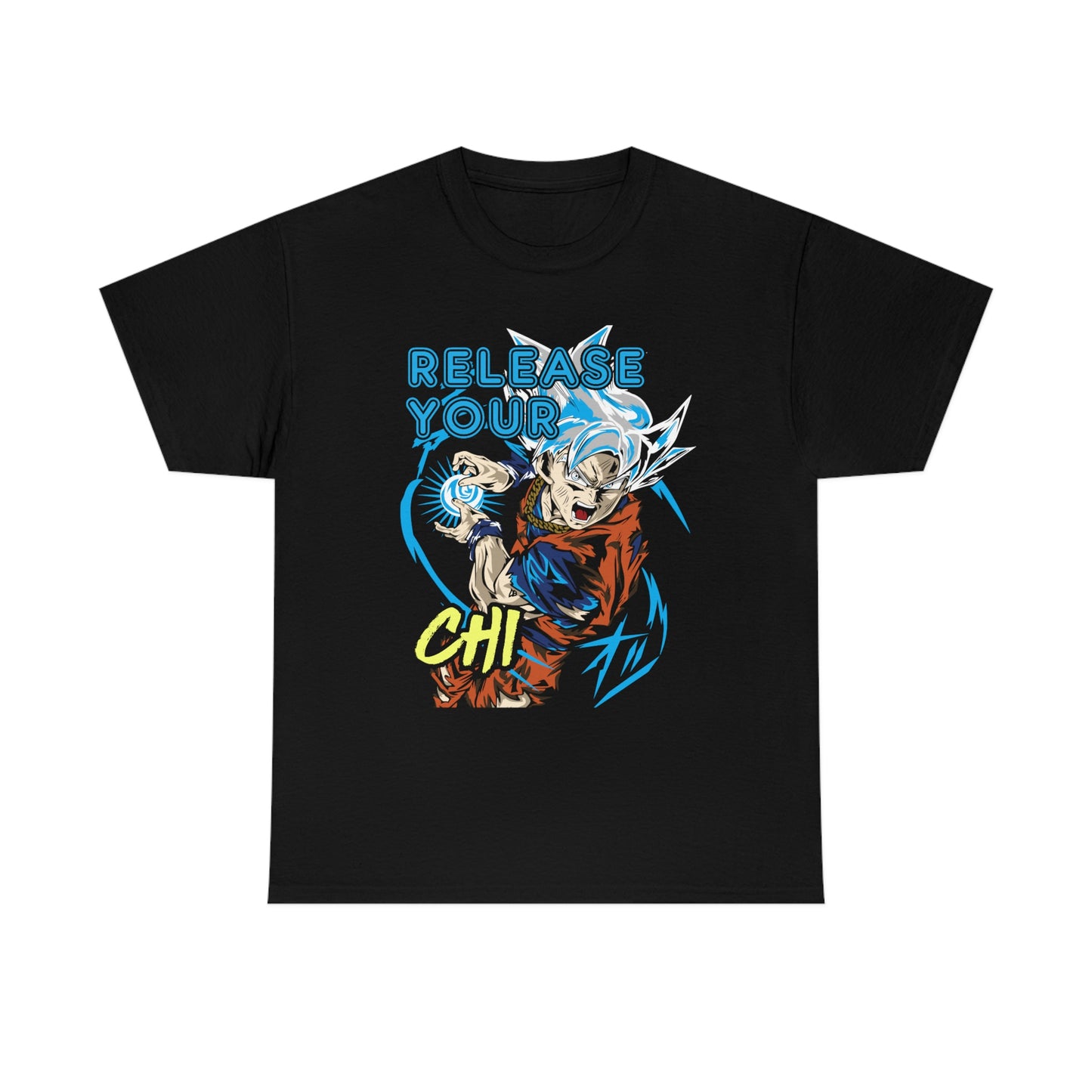 Release Your Chi, Goku Unisex Heavy Cotton Tee