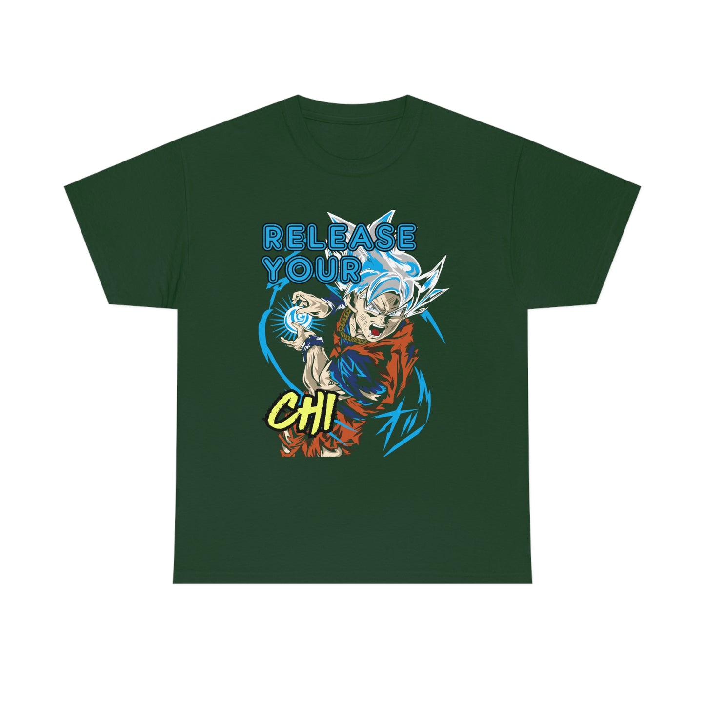 Release Your Chi, Goku Unisex Heavy Cotton Tee