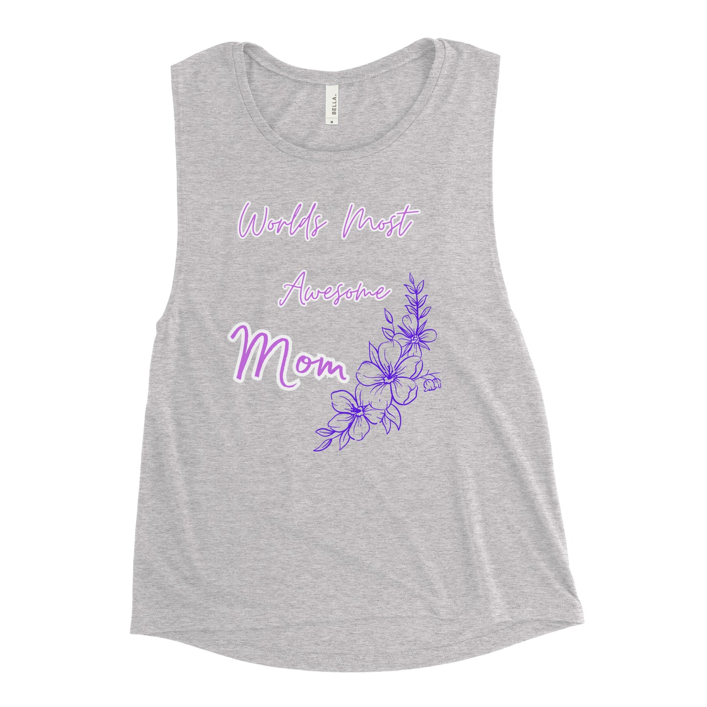 Worlds Most Awesome Mom, Ladies’ Muscle Tank